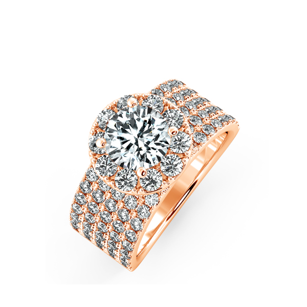 Nhẫn đính hôn Halo bản lớn NCH2013 3